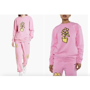 New Smiley x By Samii Ryan Growing Smiles Fleece Sweatshirt Medium